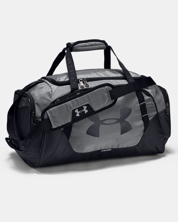 กระเป๋า Duffle ขนาดเล็ก UA Undeniable 3.0 สำหรับผู้ชาย in Gray image number 0
